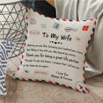thumbnail image 4 of Personalized Pillow Covers Envelope Decorative Square Throw Pillow Case for Christmas Anniversary, 4 of 8