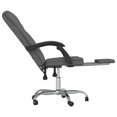 thumbnail image 5 of vidaXL Adult Reclining Office Chair Dark Grey Fabric, 5 of 5