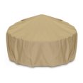 thumbnail image 1 of Two Dogs Designs 2D-FP80005 Fire Pit Cover with UV Protection, 80 Inch, Khaki, 1 of 2