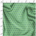 thumbnail image 2 of Soimoi Green Poly Georgette Fabric Fleur_de_lis Damask Print Sewing Fabric Yard 52 Inch Wide, 2 of 6