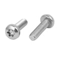 thumbnail image 2 of Unique Bargains M4 x 14mm 316 en Acier Inoxydable Tour de Tête Machine Vis Argent Ton 20pcs, 2 of 2