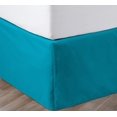 thumbnail image 1 of SGI Bedding 18 Inch Pleated Bed Skirt | Microfiber Bed Skirt | Fade Resistant, Wrinkle Free, Anti-static, Decorative, Extra Storage Space, Clutter-Free | Queen, Turquoise Blue, 1 of 6
