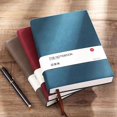 thumbnail image 2 of Blank Journal Notebook, A6, 192 Pages Thick Sketch Book, Hardcover Leather Notebooks for Work & Aesthetic Composition Note Book Journals for Work Note Taking Diary Library Supplies, Seaweed Green, 2 of 6