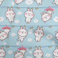 thumbnail image 1 of oneOone Rayon Light Blue Fabric Asian Kawaii Rabbit Craft Projects Decor Fabric Printed By The Yard 56 Inch Wide, 1 of 4