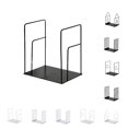 thumbnail image 4 of LCXmlly Sturdy Book Stand Simple Desktop Reading Book Holder Hollow Metal Book Clip Stand for Office Desktop Storage Student Learning 1 Pair, 4 of 9