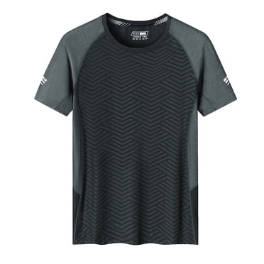 LUOGENLI T-shirts pour Homme pour Hommes Hommes à Manches Courtes Mode Décontractée T-Shirt de Sport T-Shirt Frais Respirant Ajusté T-shirts pour Hommes à Manches Courtes T-shirts Graphiques Vêtements d'Été Noir TTG