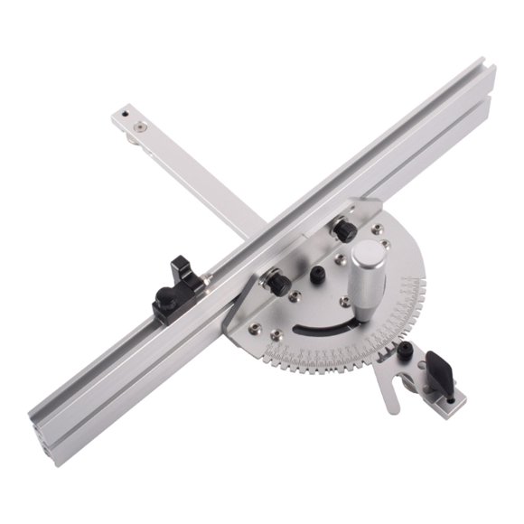jinwen Table Saw Miter Gauge Assembly Clear Markings High Accuracy Adjustable Angle Gauge 41cm Back Stop