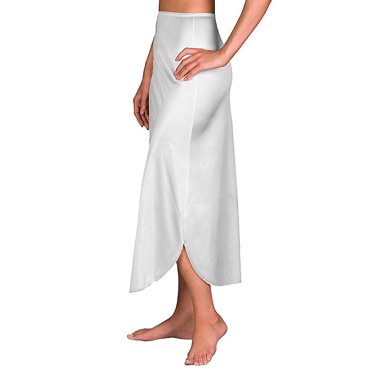 Velrose Slip 1/2 à Double Fente Essentials en Nylon pour Femmes 2116 4X Blanc