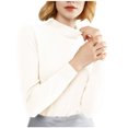 thumbnail image 1 of FAIWAD Chandails de Base à Manches Longues pour Femmes, Col Rond, Ajustés, Extensibles, Ajustés, Pulls, 1 of 4