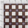 thumbnail image 1 of oneOone Georgette Viscose Fabric Check Ikat Print Fabric BTY 42 Inch Wide, 1 of 4