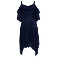thumbnail image 2 of Off Shoulder Dress Summer Womens Fashion Dark In Love Ruffle Sleeves Off Shoulder Gothic Midi Dress, 2 of 9