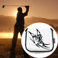 thumbnail image 5 of facefd Couvre-Maillet de Golf Universel pour Putter, Couvre-Chef Carré, Fermeture Magnétique, Protection Papillon Blanc, 5 of 5