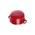thumbnail image 2 of STAUB La Cocotte 5.25 L Cast Iron Round Cocotte, Cherry, 2 of 7