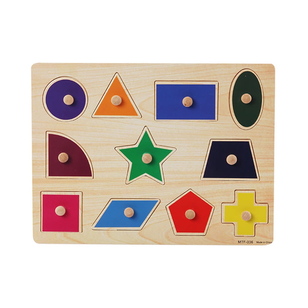 Staron Puzzles for Toddlers 2-4 (Shape), Wooden Toddler Puzzles for 1 2 3 4 Years Old, Kids Preschool Educational Toddler Puzzles Ages 2-4