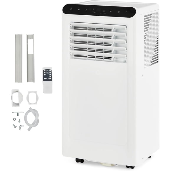 YUSAZENS Portable Air Conditioner 8000 BTU- 3-in-1 AC Fan Dehumidifier- Cools 350 Sq.Ft- Remote 24H Timer Auto Swing Sleep Mode Window Kit