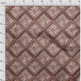 thumbnail image 4 of oneOone Georgette Viscose Brun Tissu Floral Matière de Robe Tissu Imprimé Tissu au Yard 42 Pouces de Large, 4 of 4