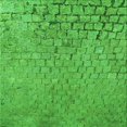thumbnail image 1 of Ahgly Company Machine Washable Indoor Square Transitional Neon Green Area Rugs, 5' Square, 1 of 7