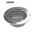 thumbnail image 1 of Lefu Plat Rond Grille d'Évacuation d'Air Couvercle en Métal Cercle Ventilation 80mm 100mm, 1 of 9