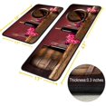 thumbnail image 2 of Wine Kitchen Rugs Italian Kitchen Mats for Floor 2 Piece, Anti Fatigue Floor Mat for Kitchen, Kitchen Floor Mats for in Front of Sink and Kitchen Matt for Standing for Kitchen Decor 17"X30"+17"X47", 2 of 5