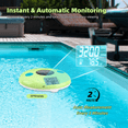 thumbnail image 2 of Solar Salinity Meter Temp Salt Tester Waterproof Floating Pool Salt Water Tester for Aquarium Swimming Pool Spa,1 * Water Salt Tester, 2 of 7