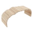 thumbnail image 4 of Wooden Pet Hideout Bridge Wooden Safe Bendable Small Pet Climbing Tunnel for Rabbits Guinea Pigs Hamsters, 4 of 8
