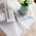 thumbnail image 4 of ZZkhGO Leaf Pattern Sheer Window Voile Curtain, Single Panel Fabric Drape 200x100cm, Polyester Curtain for Living Room, 4 of 7