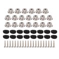 thumbnail image 1 of 20Pcs Sangle de Guitare Bouton Fin Cheville Métal Accessoire Instrument Kit pour Basse Ukulélé, 1 of 14