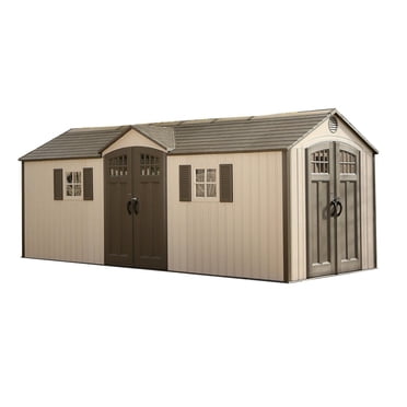 Lifetime Outdoor Storage Shed, 20 ft x 8 ft With Dual Side Entry