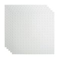 thumbnail image 1 of Fasade Miniquattro Vinyl 2ft x 2ft Lay in Ceiling Panel Matte White 5 Pack, 1 of 5