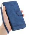 thumbnail image 4 of Wallet Case for Xiaomi Redmi A7 Pro Flip Phone Case with Card Slots, Cash Pocket, Kickstand, Magnetic Closure & Wrist Strap, TPU Soft Shell Cover Blue, 4 of 6