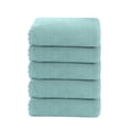 thumbnail image 1 of 5pc Velvet Towel Plain Face Towel Soft Absorbent Face Wash Ah Face Towel, 1 of 6