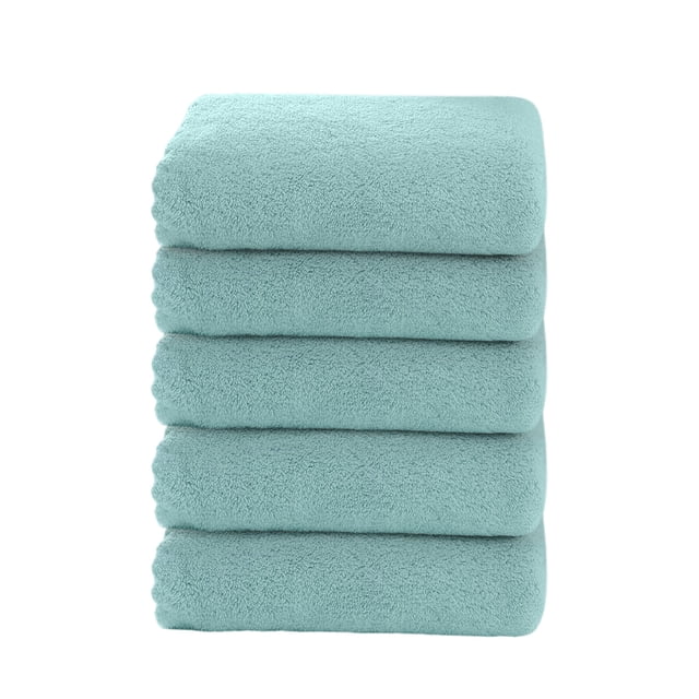 5pc Velvet Towel Plain Face Towel Soft Absorbent Face Wash Ah Face Towel