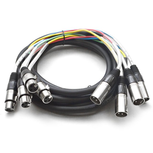 Seismic Audio - Câble Serpent XLR 4 Canaux -15 Pieds - Patch Audio Pro