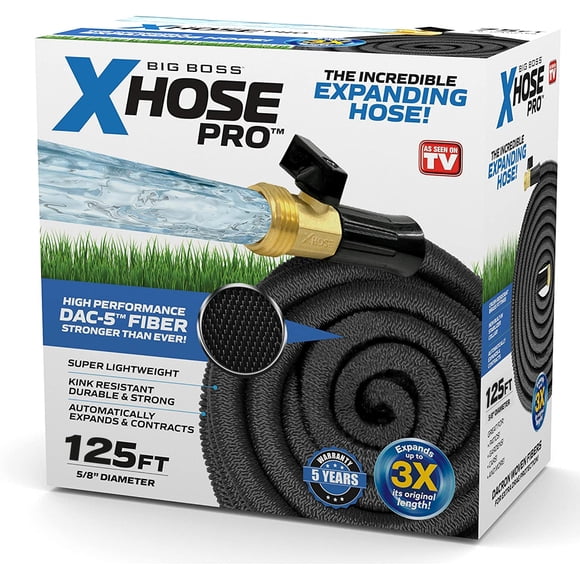 Xhose Pro Garden Hose, 125 Foot Expandable Garden Hose