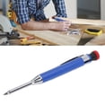 thumbnail image 4 of Carpenter Pencil Kit, Long Nose Hard To Break Robust Mechanical Carpenter Pencil Set Heavy Duty With 12 Refill For Glass For Paper Blue, 4 of 8