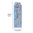 thumbnail image 4 of PEONAVET Plastic s Stationery Box Five Piece Set Of Stationery Set for The Of The School Season Elementary School Students Learning Supplies Kindergarten Prizes 's, 4 of 6