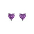 thumbnail image 1 of Heart Birthstone Stud Earrings, 1 of 4