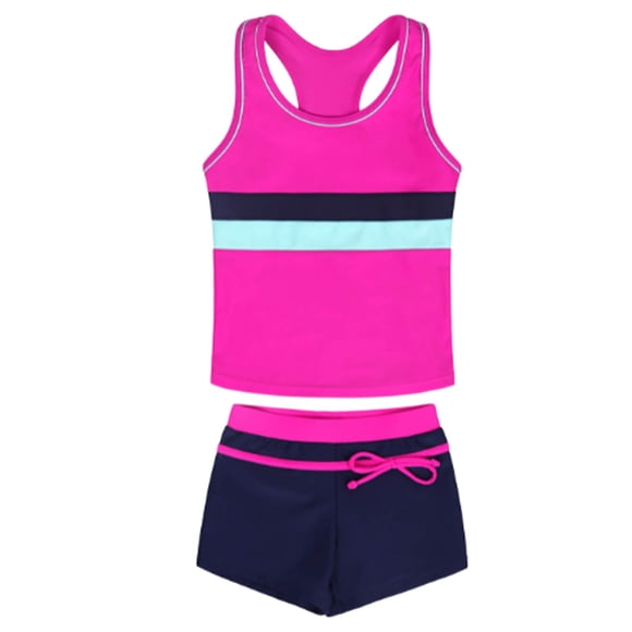 Ketyyh-chn99 2 Pcs Tout-Petits Nourrissons Bébés Garçons Vêtements d'Été Maillot de Bain d'Été pour Petites Filles Tankini 2 Pcs Séparé Maillot de Bain pour Enfants Taille pour 4TG, Violet