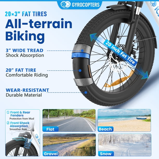 Gyrocopters iCaddy Foldable Electric Bike | UL 2849 | 15.6AH