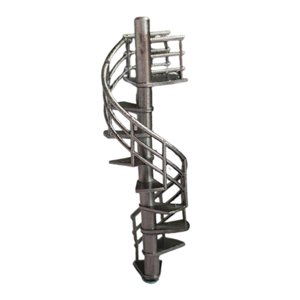 kowaku 1/64 Scale Staircase Model Decorative Diorama Scene Model Furniture Attic Ladder