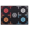 thumbnail image 2 of Basketball Training Mat, Prevent Skidding Point Reminder Black Basketball Footstep Mat  for Children Below 150cm for Home, 2 of 7