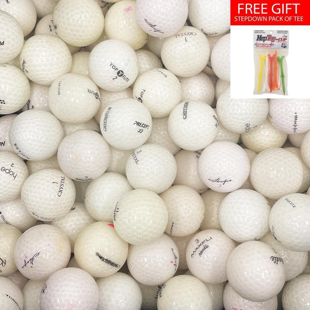 Mulligan - 88 Mix AAA Recycled Used Golf Balls, White