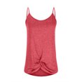 thumbnail image 3 of AherBiu Hauts d'Entraînement pour Femmes Sans Manches à Bretelles Spaghetti Torsadées Col Rond Débardeur T-Shirts Chemises, 3 of 7