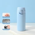thumbnail image 1 of EGNMCR Tasses Portables et à la Mode Gobelet d'Eau en Acier Inoxydable pour Hommes et Femmes avec Poignée Couvercle à Ressort Gobelet Isotherme Bouteille d'Eau 320 ml, 1 of 6