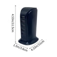 thumbnail image 3 of Yhmxh Electronics Smart Home Multi Interface USB Charger 20W Fast Charging 5 USB Sockets 5V4A Desktop Stand Multifunctional Charger Abs Docking Station, 3 of 6