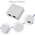 thumbnail image 4 of RJ45 Network Socket - Shielded Surface Mounted Double Wall Socket with CAT6A Ethernet LAN Cable Port for Network Cable, 4 of 7
