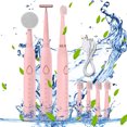 thumbnail image 2 of Home and Kitchen Toothbrush, Beauty Toothbrush Set, 5 Toothbrush Heads Toothbrush, With 1 Massage Face-lifting Stick Head, And 1 Facial Cleansing Kitchen Accessories Kitchen Organization, 2 of 5