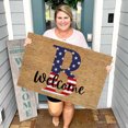 thumbnail image 1 of TopLLC Bathroom Rugs 4th Of July Door Mat Patriotic Doormat Entryway Rug Welcome Independence Day Doormat Stain And Fad Patriotic Decor Welcome Outdoor Mat A map, 1 of 2