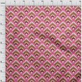 thumbnail image 3 of oneOone Cotton Silk Fabric Argyle Style Ikat Print Fabric BTY 42 Inch Wide, 3 of 4