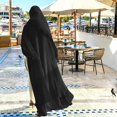 thumbnail image 2 of Abayas Robe Musulmane pour Femmes à Manches Longues Abaya Islamique Aïd Dubaï Caftan Robes Moyen-Orient Robe de Prière Robe en Mousseline, 2 of 7